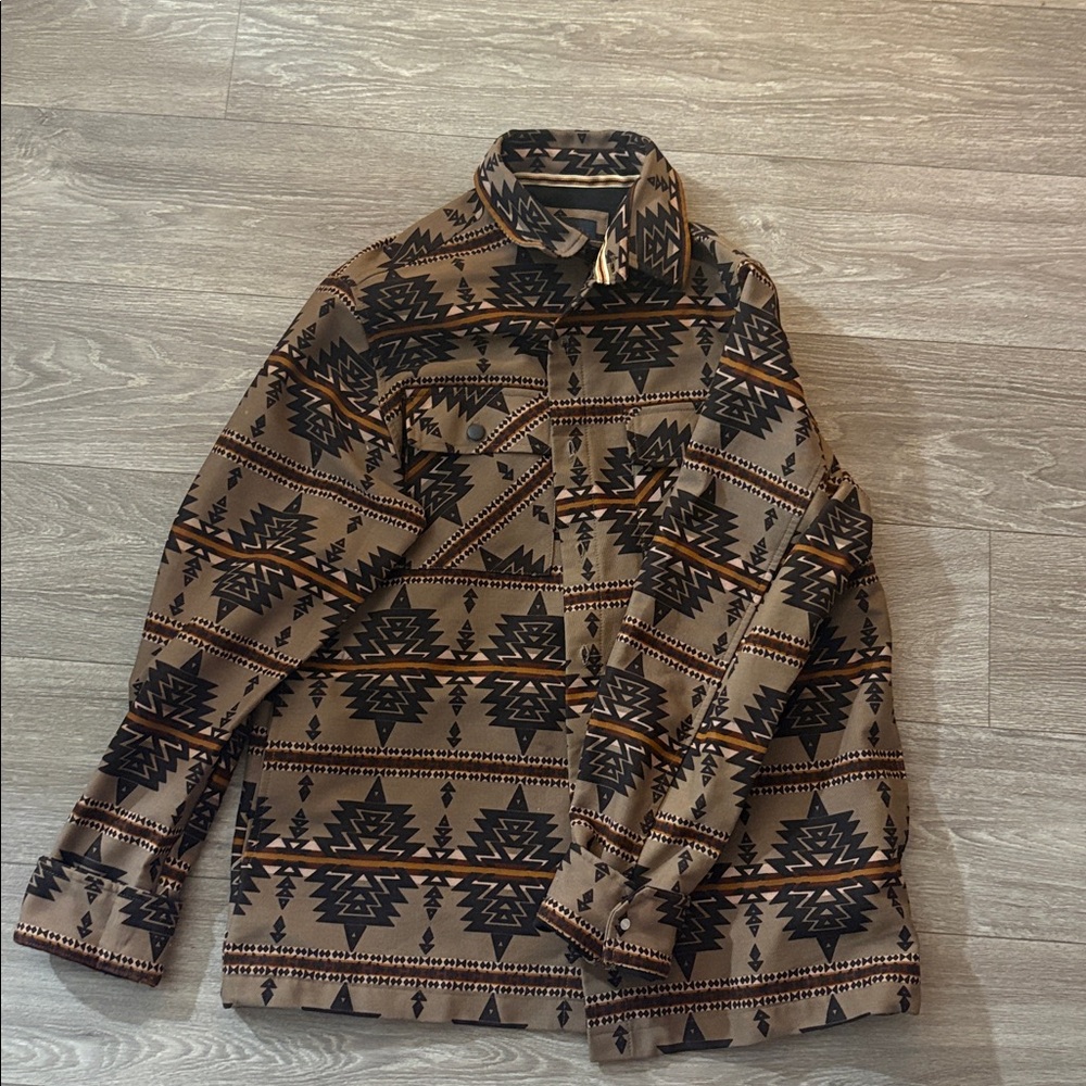 Nomad Men's Tan and Black Patterned Jacket